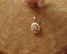 Load image into Gallery viewer, Diamond Gold Stone Pendant Charm in Gold