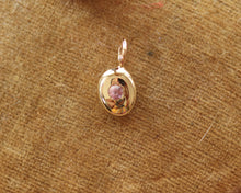 Load image into Gallery viewer, Pink Spinel Gold Stone Pendant Charm in Gold