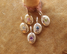 Load image into Gallery viewer, Pink Spinel Gold Stone Pendant Charm in Gold