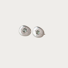 Load image into Gallery viewer, Sapphire Cobblestone Earrings in Sterling Silver
