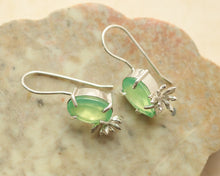 Load image into Gallery viewer, Chrysoprase Earrings in Sterling Silver
