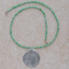Load image into Gallery viewer, Chrysoprase Silhouette Necklace
