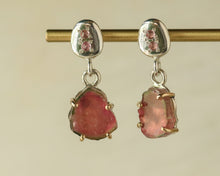 Load image into Gallery viewer, Tourmaline Earring in Gold and Silver

