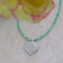 Load image into Gallery viewer, Chrysoprase Silhouette Necklace
