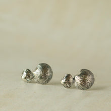 Load image into Gallery viewer, Double Shell Stud Earrings in Sterling Silver
