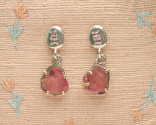 Load image into Gallery viewer, Tourmaline Earring in Gold and Silver
