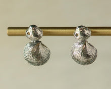 Load image into Gallery viewer, Double Shell Stud Earrings in Sterling Silver
