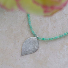 Load image into Gallery viewer, Chrysoprase Silhouette Necklace
