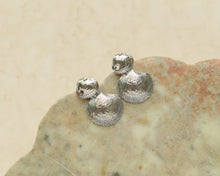 Load image into Gallery viewer, Double Shell Stud Earrings in Sterling Silver
