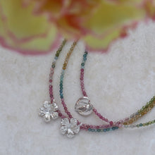 Load image into Gallery viewer, Tourmaline Hibscus Necklace
