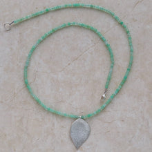 Load image into Gallery viewer, Chrysoprase Silhouette Necklace
