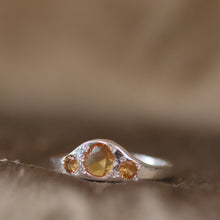 Load image into Gallery viewer, Garnet Riset Ring in Sterling Silver
