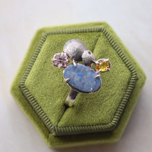 Load image into Gallery viewer, Shell Mosaic Ring in Silver
