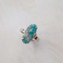 Load image into Gallery viewer, Amazonite in Quartz Ring in Silver
