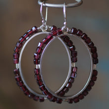 Load image into Gallery viewer, Beaded Hoop Earrings
