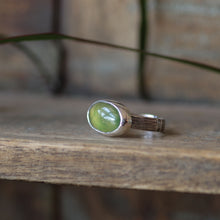 Load image into Gallery viewer, Sterling Silver Grossular Garnet Ring- Size 9

