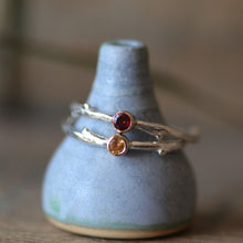 Load image into Gallery viewer, Spessartine Garnet Branch Ring - Size 7
