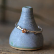 Load image into Gallery viewer, Spessartine Garnet Branch Ring - Size 7
