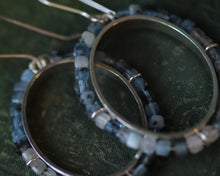 Load image into Gallery viewer, Beaded Hoop Earrings
