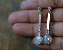 Load image into Gallery viewer, Sterling silver Sapphire Earrings
