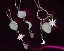 Load image into Gallery viewer, Sterling Silver Celestial Earrings in Sterling Silver
