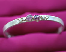 Load image into Gallery viewer, Sapphire Diamond Bouquet Cuff Bracelet
