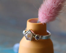 Load image into Gallery viewer, Sapphire and Diamond Ring in Gold and Silver
