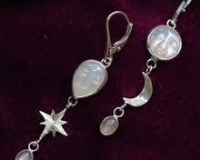 Load image into Gallery viewer, Sterling Silver Celestial Earrings in Sterling Silver
